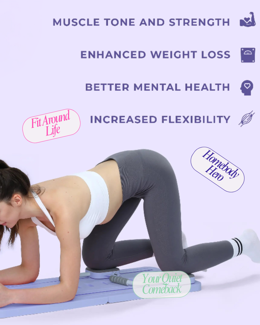 Form + Flow Pilates Board – Core & Balance Trainer